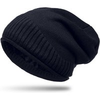 Caspar Beanie MU180 dicke warme Feinstrick Mütze Uni Gefüttert von Caspar