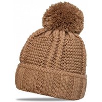 Caspar Bommelmütze MU127 Gefütterte Damen Winter Strickmütze von Caspar