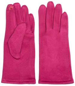 Caspar GLV013 klassisch elegante uni Damen Handschuhe, Farbe:fuchsia, Accessoires:One Size von Caspar