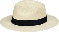 Caspar HT025 klassischer Unisex Panama Hut mit breiter Krempe und Hutband, Farbe:beige, Accessoires One Size:One Size von Caspar