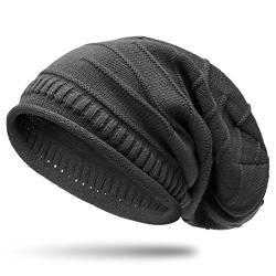 Caspar MU079 Klassische Unisex Beanie Mütze, Farbe:dunkelgrau von Caspar