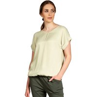 Caspar Shirtbluse BLU026 leichte elegante Damen Seidenglanz Kurzarm Sommer Bluse von Caspar