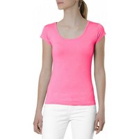 Caspar T-Shirt MUSE SRT005 klassisches Damen Basic kurzarm Shirt von Caspar