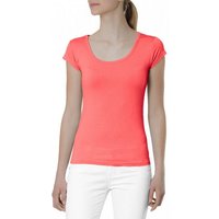 Caspar T-Shirt MUSE SRT005 klassisches Damen Basic kurzarm Shirt von Caspar