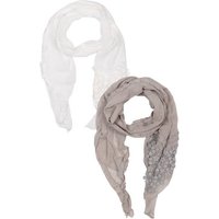 Cassandra Accessoires Schal Romantik, (2er-Set), mit verspielten Blumendetails von Cassandra Accessoires