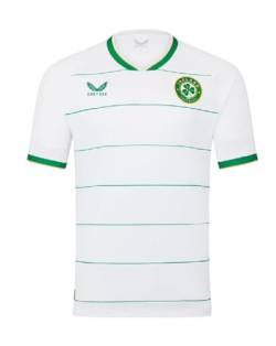 Castore 2023-2024 Republik Irland Away Fußball T-Shirt, weiß, M von Castore