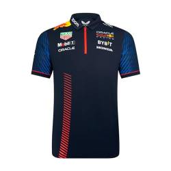 Red Bull Racing Formula One Team – Offizielles 2023 Formel 1 Merchandise – Replica Team Kurzarm Poloshirt – Night Sky – Herren, blau, M von Castore