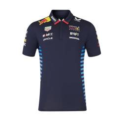Red Bull Racing Short Sleeved Polo Shirt 2024 (DE/NL/SE/PL, Alphanumerisch, L, Regular, Regular, Night Sky) von Castore