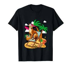 Abessinier am Strand Kostüm Sommer Urlaub Liebhaber Besitzer T-Shirt von Cat Vacations Costume