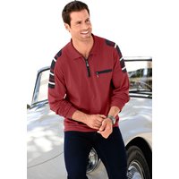 Sieh an! Herren Langarm-Poloshirt bordeaux von Catamaran