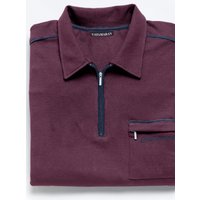 Witt Weiden Herren Kurzarm-Poloshirt aubergine von Catamaran