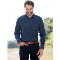 Witt Weiden Herren Langarm-Poloshirt dunkelblau von Catamaran