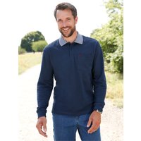 Witt Weiden Herren Langarm-Poloshirt dunkelblau von Catamaran