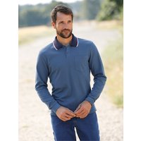 Witt Weiden Herren Langarm-Poloshirt jeansblau von Catamaran