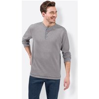 Witt Weiden Herren Langarm-Shirt grau-gestreift von Catamaran