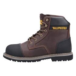 Cat Powerplant Sicherheits-Arbeitsstiefel mit Kappe, braun, 43 EU von Caterpillar