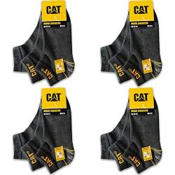 Caterpillar 12 Paar CAT WORK SNEAKERS ArbeitsSneaker Sneaker ArbeitsSocken Socken Strümpfe Größe 39-50 (47-50, 12 Paar Grau) von Caterpillar