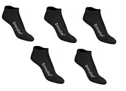 Caterpillar CAT wahlweise 5|10|15 Paar Sneakersocken, Schwarz oder Weiß oder Farbmix, 39-42 | 43-46 | 47-50, Kurzschaftsocken, Socken (47-50, 5 Paar Schwarz) von Caterpillar