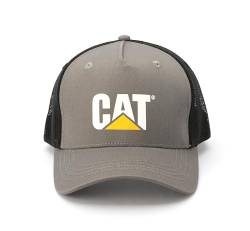 Caterpillar Herren Cat Trucker Cap mit Logo Hut, GRAU, Einheitsgröße von Caterpillar