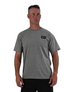 Caterpillar Herren-T-Shirt mit Markenzeichen (Normale und große und große Größen) - grau - XX-Large Hoch von Caterpillar