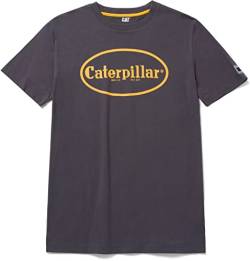 Caterpillar Herren-T-Shirt mit Retro-Logo, Magnet, XL von Caterpillar