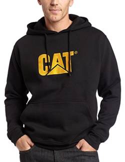 Caterpillar Herren Trademark Hoodies mit gesticktem Cat Front Logo, S3 Cord Management System und Beuteltasche Sweatshirt, schwarz, 4X-Large von Caterpillar