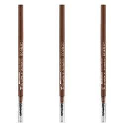 Catrice Augenbrauenstift - Catrice Slim'Matic Ultra Precise Brow Pencil, mit Augenbrauen Bürste, 3er Pack (3x0,05g), Nr. 025 Warm Brown von Catrice