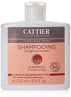 Cattier Shampoo für schnell fettendes Haar, Rosmarin-Essig, 250 ml von CATTIER