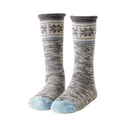 Caudblor Hüttensocken Herren Dicke Warme Stoppersocken Herren Kuschelsocken Anti Rutsch Slipper Socken Wintersocken 1 Paar 42-45 von Caudblor