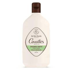 Cavaillès Duschgel, überfettend, Mandel, 400 ml, für empfindliche Haut, schützt und nährt – ohne Seife, ohne Parabene, Gesicht und Körper – für den täglichen Gebrauch von Cavaillès