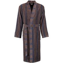 Cawö Home Bademäntel Herren Kimono Struktur 2508 tabak - 31 L von Cawö