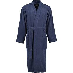 Cawö Home Bademäntel Herren Kimono Uni 828 blau - 17 M von Cawö