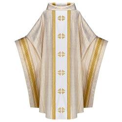 Caxndycing Herren Klerus Priester Römische Celebrant Taufen Kostüm Vestment Messgewand Erwachsenen Kirche Katholisch Vater Masse Gewänder Robe Messgewand Katholische Kirche Vater Priester Kasel Robe von Caxndycing