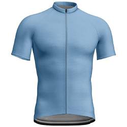 Caxndycing Herren Radtrikot Kurzarm Fahrradtrikot mit Reißverschluss Atmungsaktiv Radlertrikot Radsport Trikot Herren Fahrradtrikot Kurzarm Team Fahrradshirt Kurzarm Atmungsaktiv Bikeshirt von Caxndycing