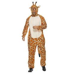 Caxndycing Pyjama Schlafanzug Herren Damen Onesie Jumpsuit Giraffe Tier Kostüm Halloween Karneval Kostüm Erwachsenen Tier-Kostüme mit Reißverschluss Pyjamas Onesie Tierkostüm Erwachsene von Caxndycing