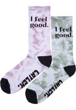 Cayler & Sons Unisex Feelin Good Socks 2-Pack 39-42 lightkhaki/rose von Cayler & Sons