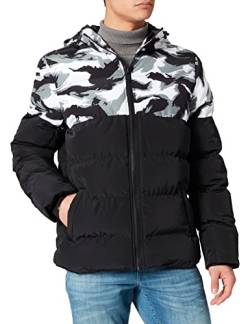 Cayler & Sons Herren Statement Brushcamo Yoke Puffer Jacket Jacke, Black/Grey, XXL von Cayler & Sons