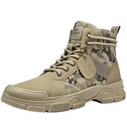 Herren Militärstiefel Camouflage Desert Army Tactical Boots Sneakers Arbeitsstiefel Schuhe von Ccoowee