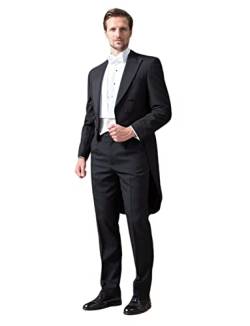 Cdkoke Herren Dreiteiliger Anzug Zweireihiger Frack für Hochzeit Bankett Smokings von Cdkoke