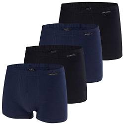 Bugatti Herren Boxershorts 4 Stück (XL, 2 x schwarz | 2 x Navy) von Ceceba | Bugatti