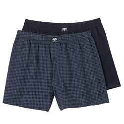 Ceceba 2er-Pack Boxershorts Übergröße Navy/Hahnentritt, deutsche Wäschegröße:10 von Ceceba