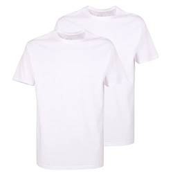 Ceceba Herren, 1/2, Rundhals 2er Pack T-Shirt, Weiß (Weiss 1000), Large (Herstellergröße: 52/L) von Ceceba