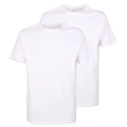 Ceceba Herren, 1/2, Rundhals 2er Pack T-Shirt, Weiß (Weiss 1000), Small (Herstellergröße: 48/S) von Ceceba