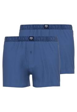 Ceceba Herren Boxershorts Shorts, 2er Pack, Einfarbig, Blau (midnight blue 6979) ,XL (Herstellergröße:7) von Ceceba