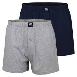 Ceceba Herren Boxershorts Shorts, 2er Pack, Grau (Grey 0811), Large (Herstellergröße: 6) von Ceceba