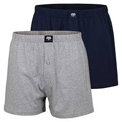 Ceceba Herren Boxershorts Shorts, 2er Pack, Grau (Grey 0811), X-Large (Herstellergröße: 7) von Ceceba