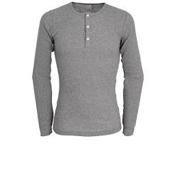 Ceceba Herren Longsleeve, Langarm, Baumwolle, Doppelripp, grau, Uni 9 von Ceceba