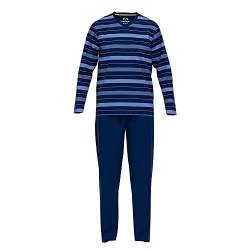 Ceceba Herren Pyjama V-Ausschnitt, 2tlg, Navy, 54 von Ceceba