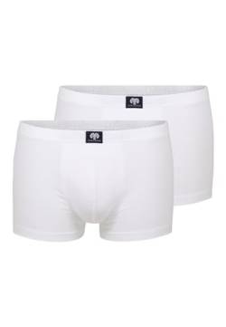 Ceceba Herren Short-Pants, Elastan, Baumwolle, Single Jersey, weiß, Uni, 2er Pack 12 von Ceceba