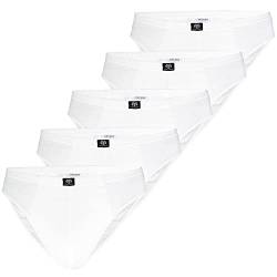 Ceceba Herren Sport 5er Pack Slip, Weiß (Weiss 1000), Medium (Herstellergröße: 5) von Ceceba